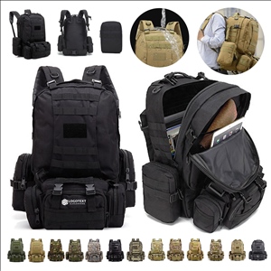 Water-Repellent Oxford Cloth Tactical Backpack